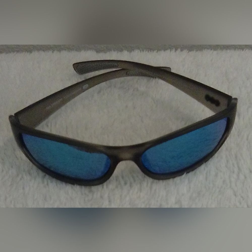 All Terrain Outfitters AT 2102 Polarized Wrap Sunglasses - Grey/Blue